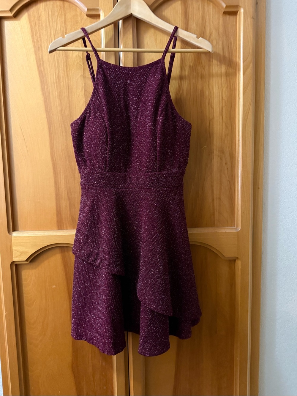 Speechless Burgundy Party Dress